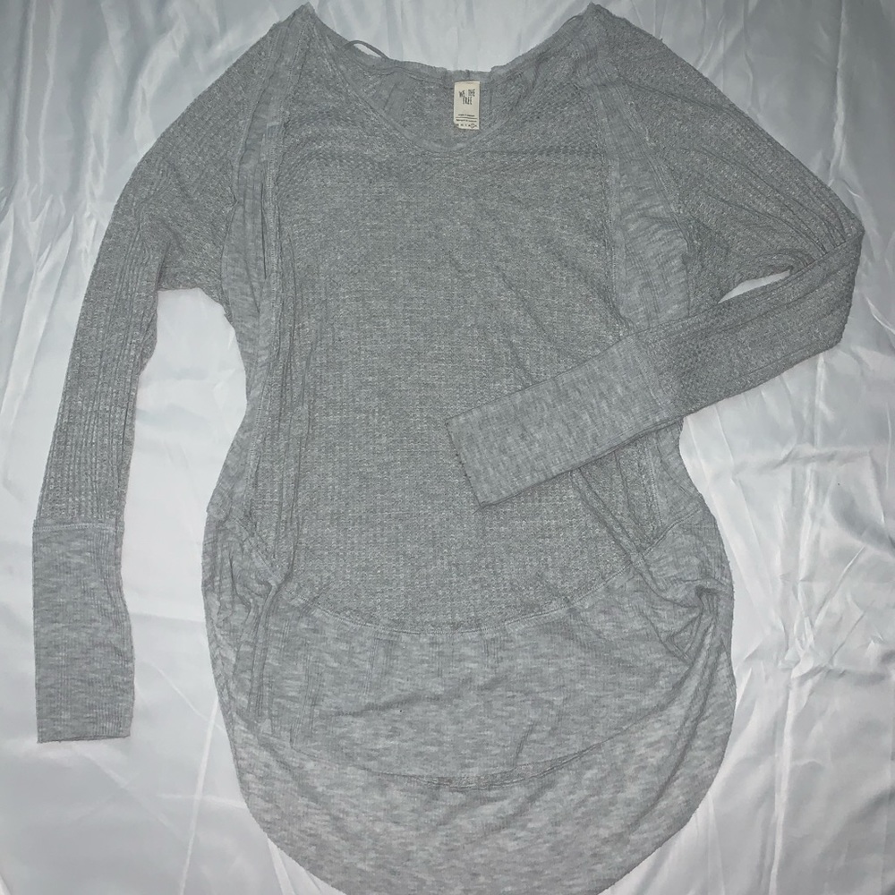Free People heather grey sweater